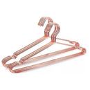 Kit 10 Cabides de metal slim estiloso Conjunto Rose