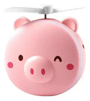 Ventilador De Bolsa Com Espelho E Led Pig Maquiagem 3 Em 1