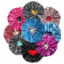 Frizzero | Touca De Cetim Grande Dupla Face Ajustável Cabelo Anti Frizz