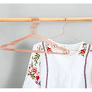 Kit 10 Cabides de metal slim estiloso Conjunto Rose