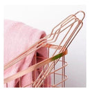 Kit 10 Cabides de metal slim estiloso Conjunto Rose