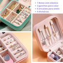 Porta Joias Portátil Brinco Anéis Colar Estojo Para Bijuterias