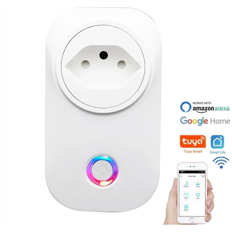 Tomada casa inteligente smart house plug Wi-fi Alexa App 10a