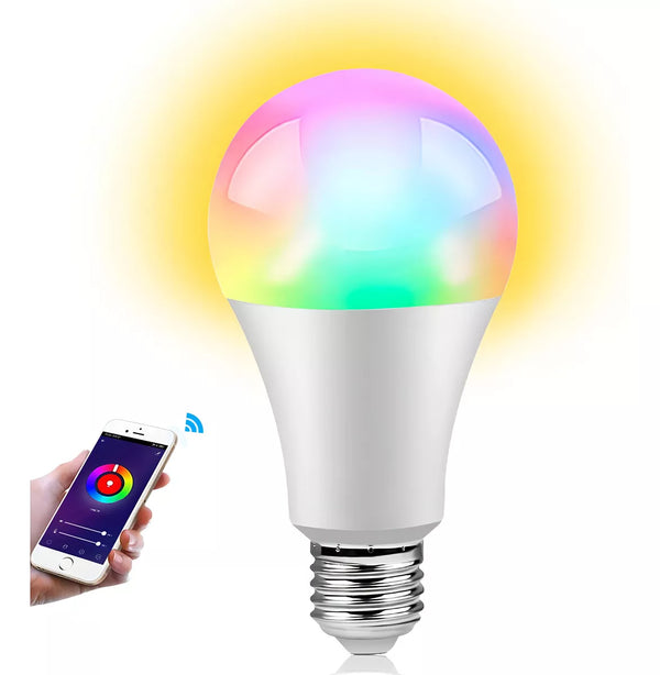 Lâmpada Smart LED 10W RGB BQ e BF Alexa Inteligente Wi-Fi