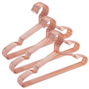 Kit 10 Cabides de metal slim estiloso Conjunto Rose