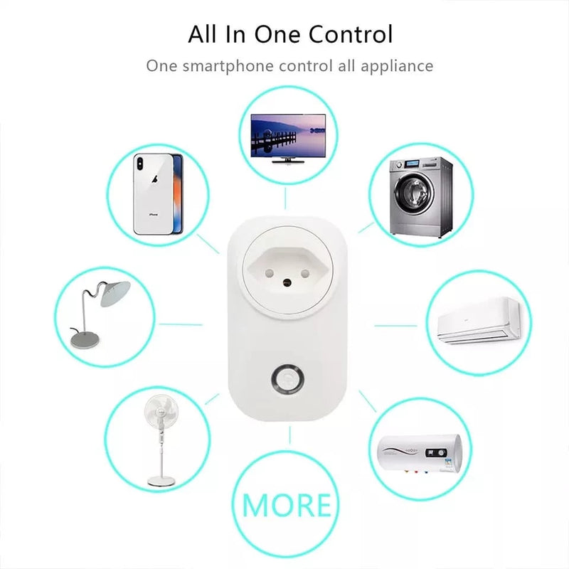 Tomada casa inteligente smart house plug Wi-fi Alexa App 10a