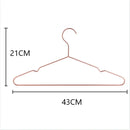 Kit 10 Cabides de metal slim estiloso Conjunto Rose