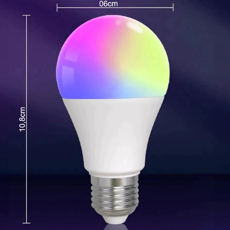 Lâmpada Smart LED 10W RGB BQ e BF Alexa Inteligente Wi-Fi