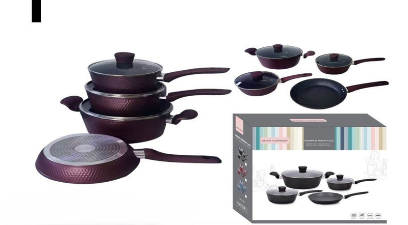 Conjunto Gourmet de Panelas 4 Peças Revestimento Ceramico Antiaderente