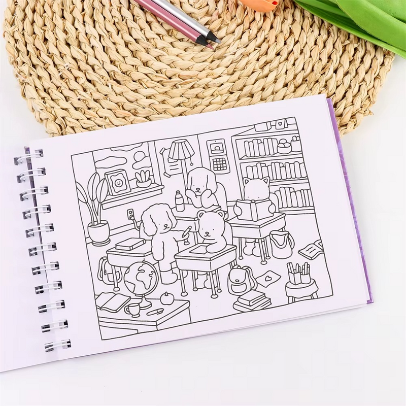 Livro Para Colorir Bobbie Goods Ursinhos Comfy Cozy Capa Dura Holografica Oficial