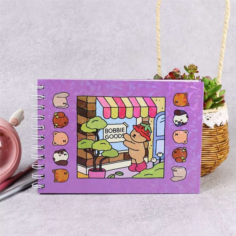 Livro Para Colorir Bobbie Goods Ursinhos Comfy Cozy Capa Dura Holografica Oficial