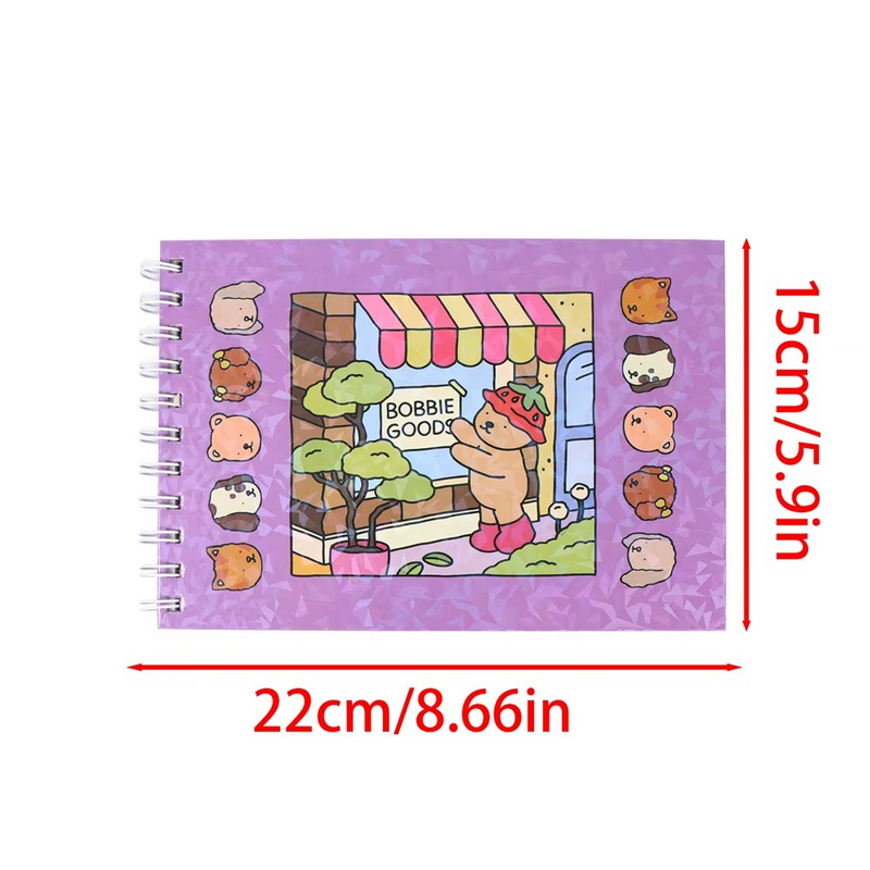 Livro Para Colorir Bobbie Goods Ursinhos Comfy Cozy Capa Dura Holografica Oficial