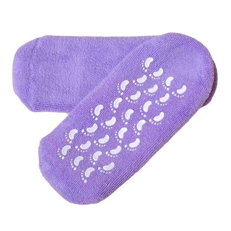 Meia hidratante de Silicone com tecido | skincare
