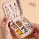 Porta Joias Portátil Brinco Anéis Colar Estojo Para Bijuterias