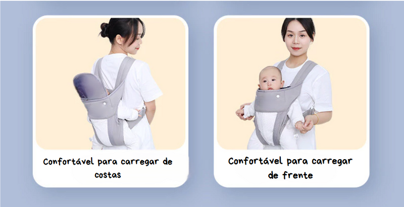 Mochila Canguru Egrobaby Confortável e Segura