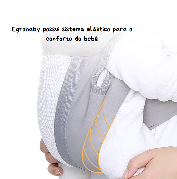 Mochila Canguru Egrobaby Confortável e Segura