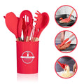 Kit Utensílios Gourmet Silicone Antiaderente 12 peças