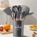 Kit Utensílios Gourmet Silicone Antiaderente 12 peças