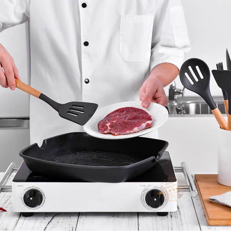 Kit Utensílios Gourmet Silicone Antiaderente 12 peças