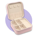 Porta Joias Portátil Brinco Anéis Colar Estojo Para Bijuterias